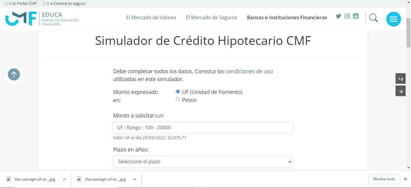 foto simulador de credito hipotecario